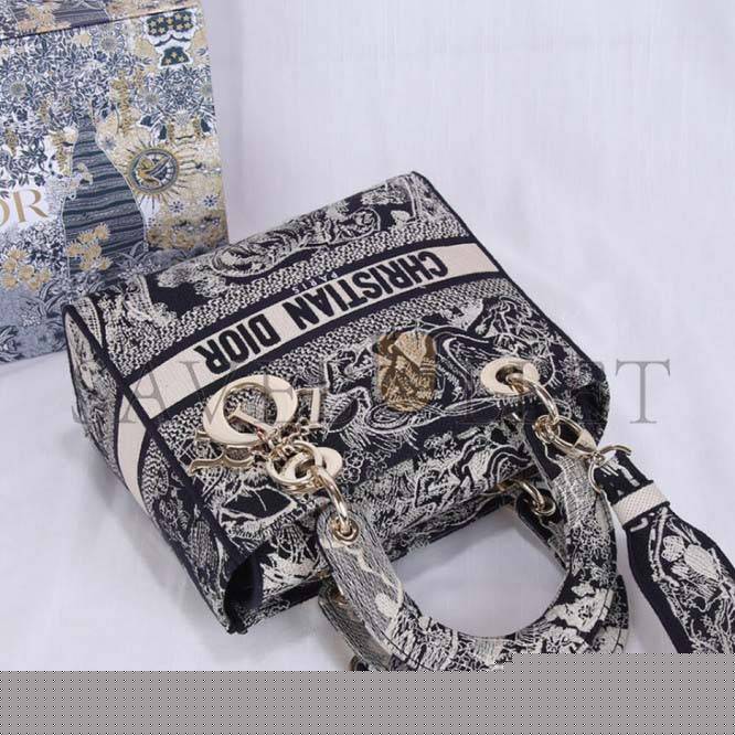 D*or medium lady d-lite bag m0565otdt_m808 (24cm*20cm*11cm)